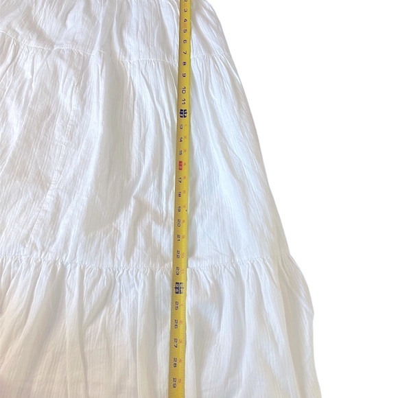 RUFFLED square neck Maxi Dress With flowing body and thick straps NWT - Picture 8 of 8